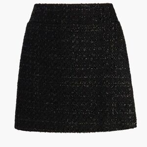 Hill House Tatiana Mini Skirt (Black Tweed)